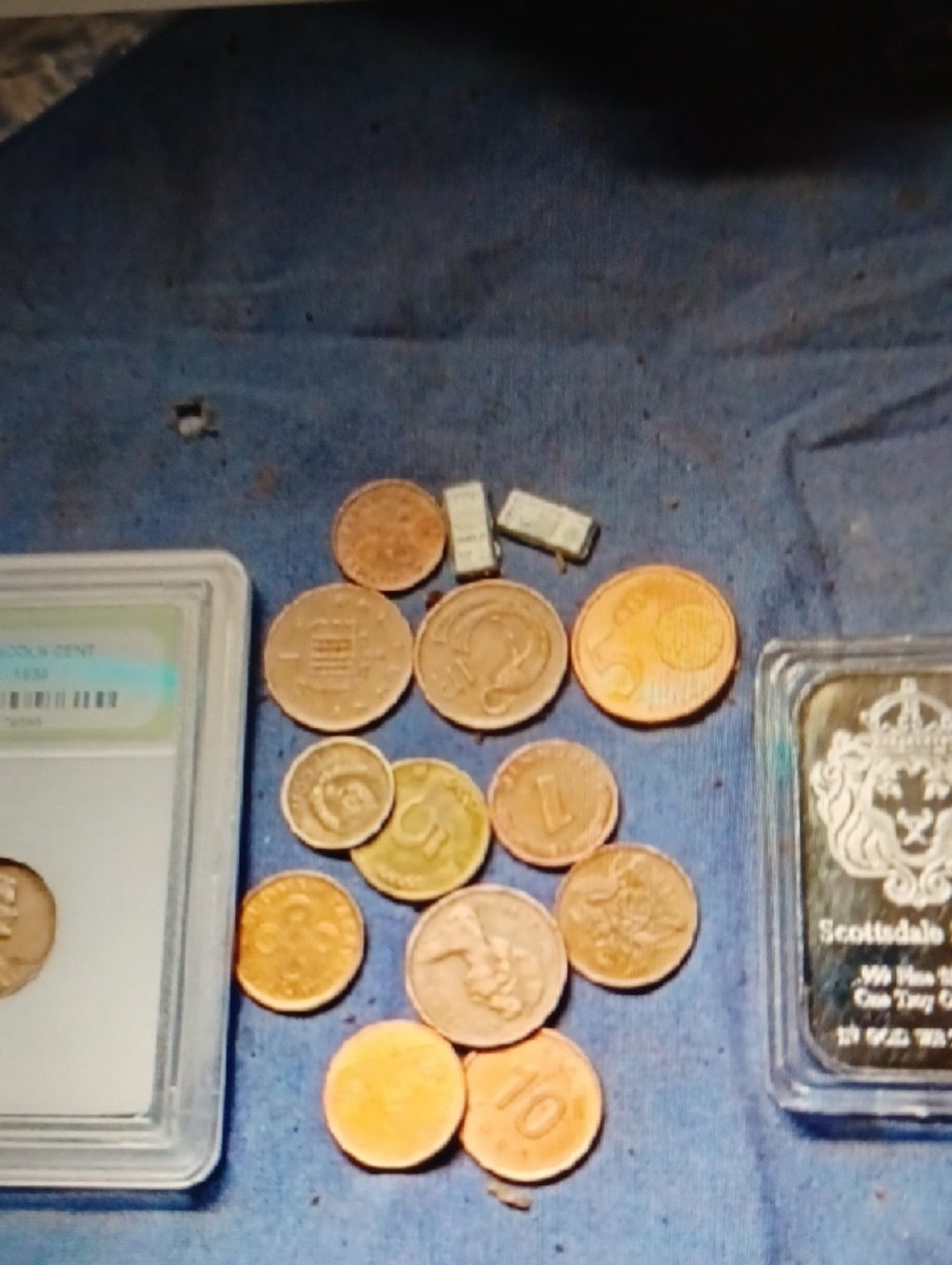 Mixed Copper Coins Lot - Brown/Gold Tones